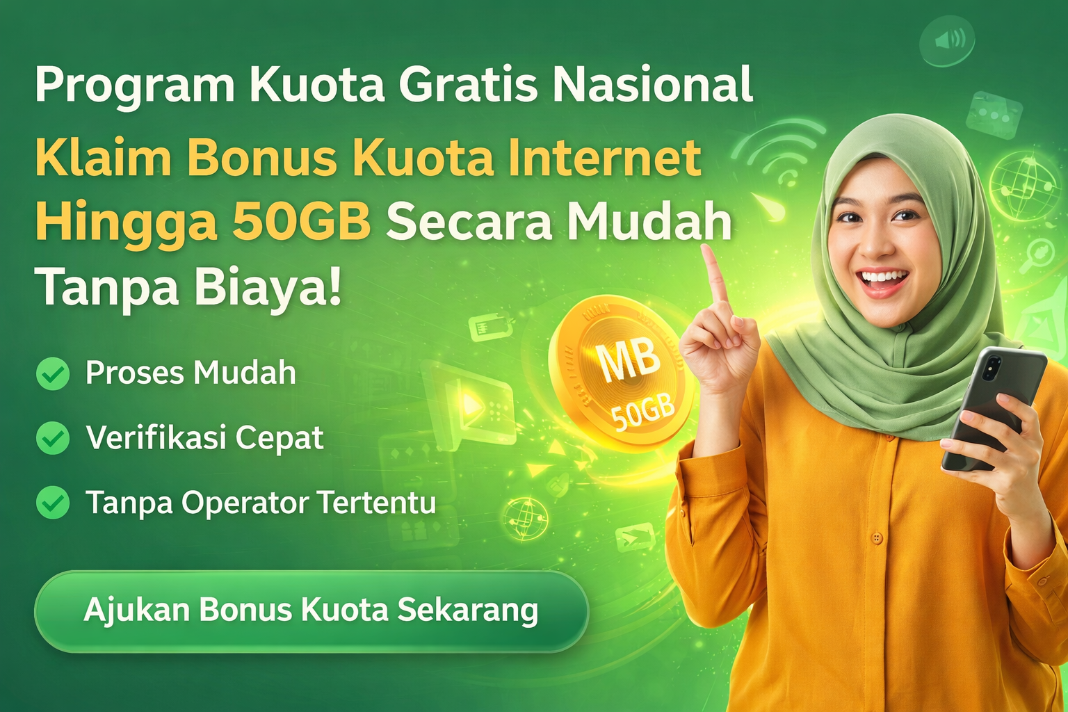 Ilustrasi program kuota gratis